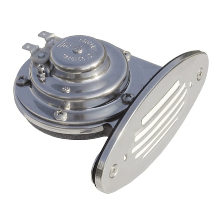 Schmitt & Ongaro Marine Schmitt &amp; Ongaro Mini SS Single Drop-In Horn w/SS Grill - 12V Low 10050